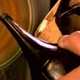 shoe repair of lady's shoe