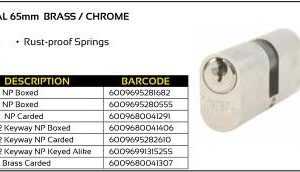 BBL Oval Cylinders Large 65mm