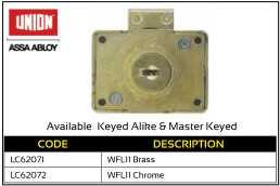 Union Cylinder Cupboard Latch Lock WFLII