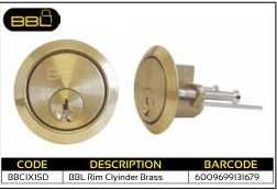 BBL Rim Cylinder Brass