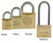 Brass Tri-Circle Padlocks