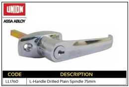 L-Handle Drilled Plain Spindle 75mm