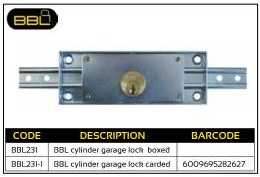 BBL Cylinder Garage Lock