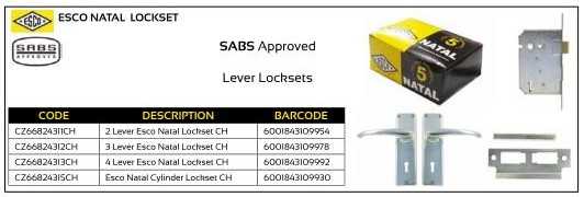 ESCO Natal Lockset