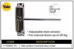 Yale Surface Mounted Door Closer