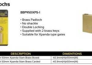 Brass Padlock Slam Lock 1