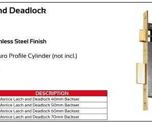 ISEO Latch and Deadlock