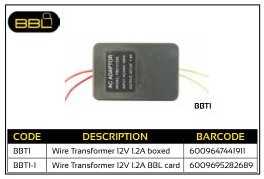 BBL Wire Transformer 12V