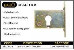 BBL Cylinder Lock Deadbolt