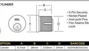 BBL Screw In Cylinder