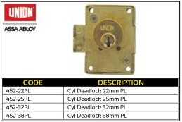 Cupboard Lock Cyclinder Deadlock