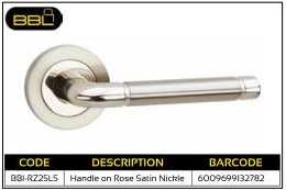 BBL Straight Handle on Rose Satin Nickle