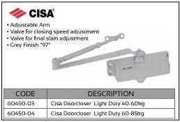 CISA Door Closer